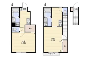 Bellano【2階】の間取り