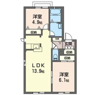 ソフィアハイツ【1階】の間取り