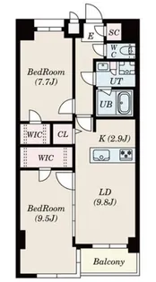 愛知県名古屋市緑区桃山3【マンション】の間取り