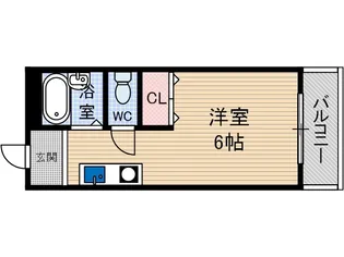プチコスモ茨木【3階】の間取り