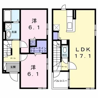 ハルノテラス【1階】の間取り