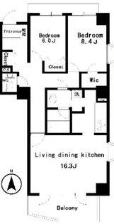 ヴィラアイレックス奥沢【5階】の間取り