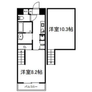 GROOVE堺東アネックス【8階】の間取り