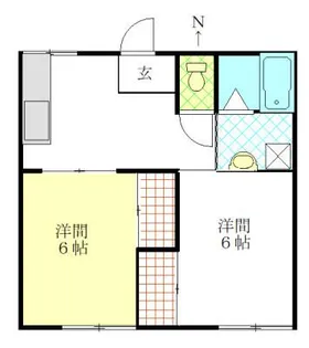 クレフォート緑園【1階】の間取り