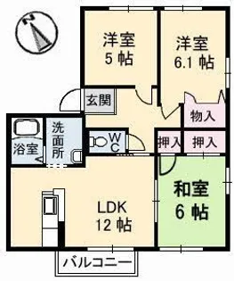 シーサイドDIAS E館【1階】の間取り
