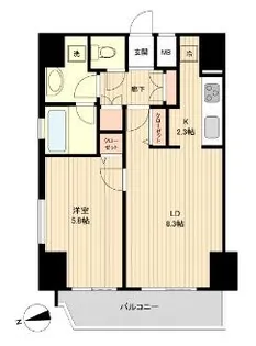 ラクラス新御徒町【3階】の間取り
