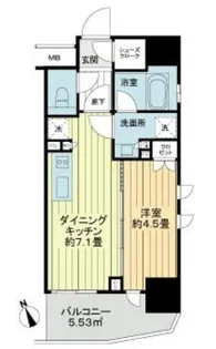 ライオンズ早稲田ミレス【9階】の間取り