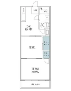 ニューパールマンション【5階】の間取り