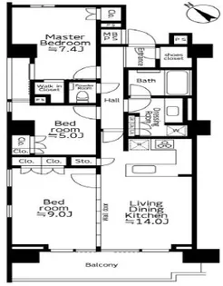 パークホームズ西小山【6階】の間取り