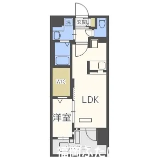 グランフォーレ箱崎プレミア【9階】の間取り