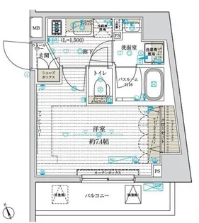 ブライズ南砂【7階】の間取り