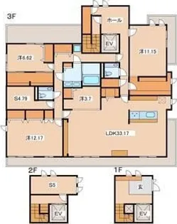 LUANA・AIR・RESIDENCE宮町【3階】の間取り
