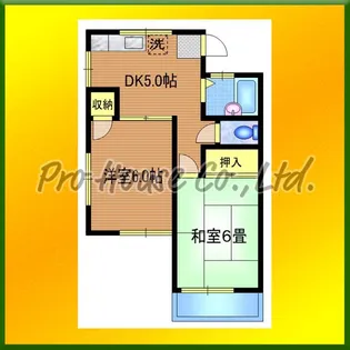 コーポ岡村【1階】の間取り