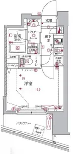クレイシア大井町【3階】の間取り