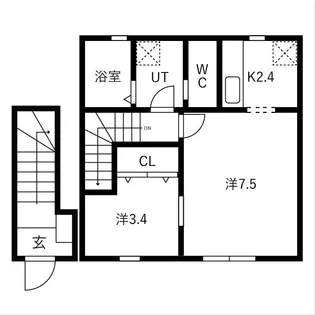 エル・アルビオ G棟【2階】の間取り