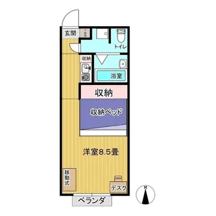 フラット1【1階】の間取り