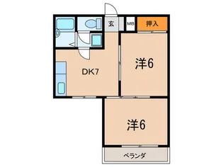 シャルム桜ヶ丘の間取り