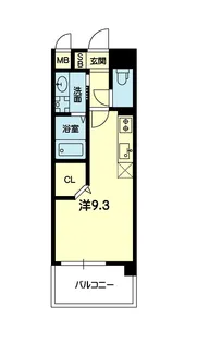 ホワイトステージ水前寺公園【9階】の間取り
