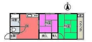 サザンクロス【2階】の間取り