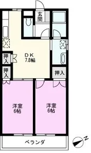 メゾンシャルム【2階】の間取り