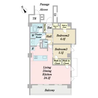 プレミスト首里金城町【3階】の間取り