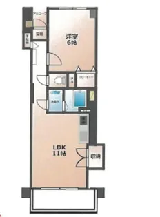 祐天寺フラワーマンション【8階】の間取り