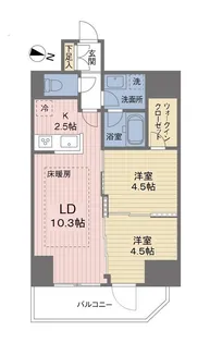 ACOLT中野富士見町【14階】の間取り