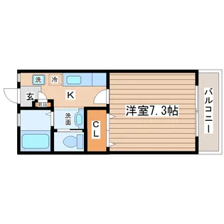 MYハイツ2号館【2階】の間取り
