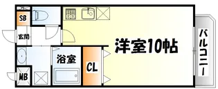 レーベンス柏木【1階】の間取り