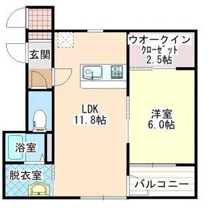 レオクルール美瑛【1階】の間取り
