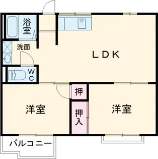 ダイヤハイツ【2階】の間取り