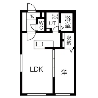 PRIME COURT苗穂駅前(プライムコート苗穂駅前)【2階】の間取り