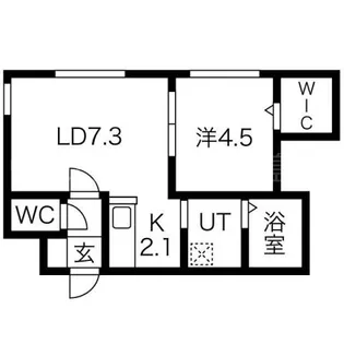 Lichtrare北大East(リヒトラーレ北大East)【1階】の間取り