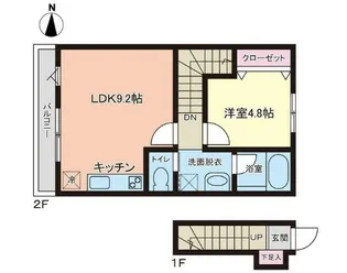 PREMORY名取駅前 A【2階】の間取り