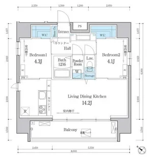 デュオメゾン文京白山【10階】の間取り