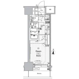 メイクス矢場町【8階】の間取り