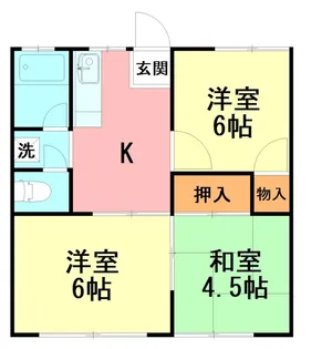 金手ハイツ【1階】の間取り
