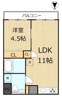 サンパレス【3階】の間取り