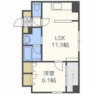 グランエイト麻生【8階】の間取り