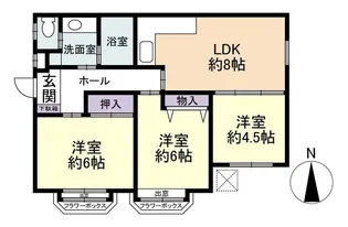 コスモ荻窪【1階】の間取り