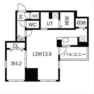ザ・レジデンスパーク栄【10階】の間取り