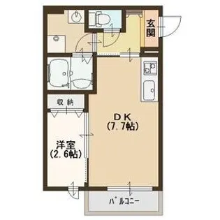 サンハイツ佐保【2階】の間取り