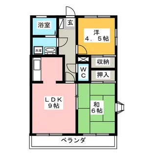 メイフェアーNO.5【2階】の間取り