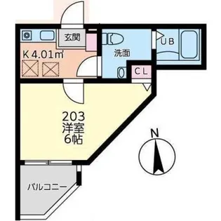 CasaMoma中野島【2階】の間取り