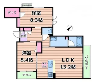 シャーメゾン ラヴィ【1階】の間取り