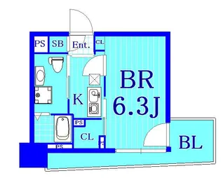 レグラス横浜メディオ【6階】の間取り