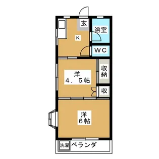 アメニティ川名【1階】の間取り