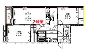 ピースコート登戸VI【1階】の間取り