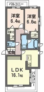 Concord Chiba【2階】の間取り