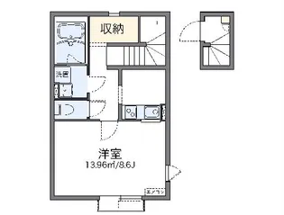 レオネクストエストレリータ【2階】の間取り